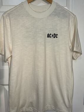 AC/DC Back in Black Concert T-Shirt, Women's Size S
